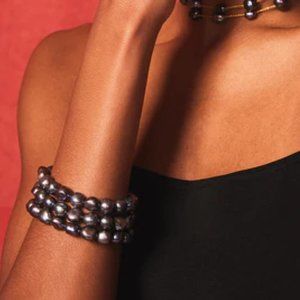 Cult Gaia Nora Bracelet Black Chunky
